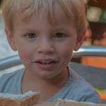 Cedric beim Essen