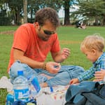Picknick im botanischen Garten